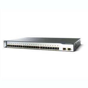 Cisco Catalyst Switch  - WS-C3750-24FS-S ryhmss Verkkolaitteet / Cisco / Kytkimet / C3750 @ Azalea IT / Reuse IT (WS-C3750-24FS-S_REF)