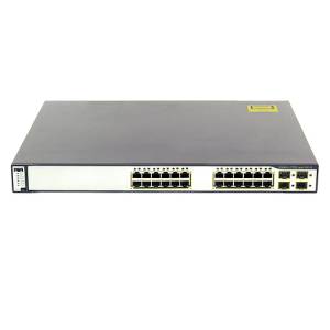 Cisco Catalyst Switch  - WS-C3750G-24PS-E ryhmss Verkkolaitteet / Cisco / Kytkimet / C3750G @ Azalea IT / Reuse IT (WS-C3750G-24PS-E_REF)