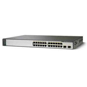 Cisco Catalyst Switch  - WS-C3750V2-24PS-E ryhmss Verkkolaitteet / Cisco / Kytkimet / C3750 @ Azalea IT / Reuse IT (WS-C3750V2-24PS-E_REF)