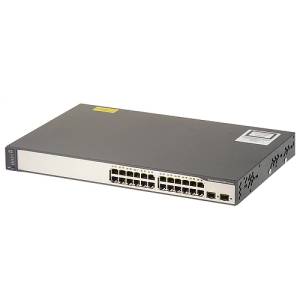 Cisco Catalyst Switch  - WS-C3750V2-24TS-S ryhmss Verkkolaitteet / Cisco / Kytkimet / C3750 @ Azalea IT / Reuse IT (WS-C3750V2-24TS-S_REF)